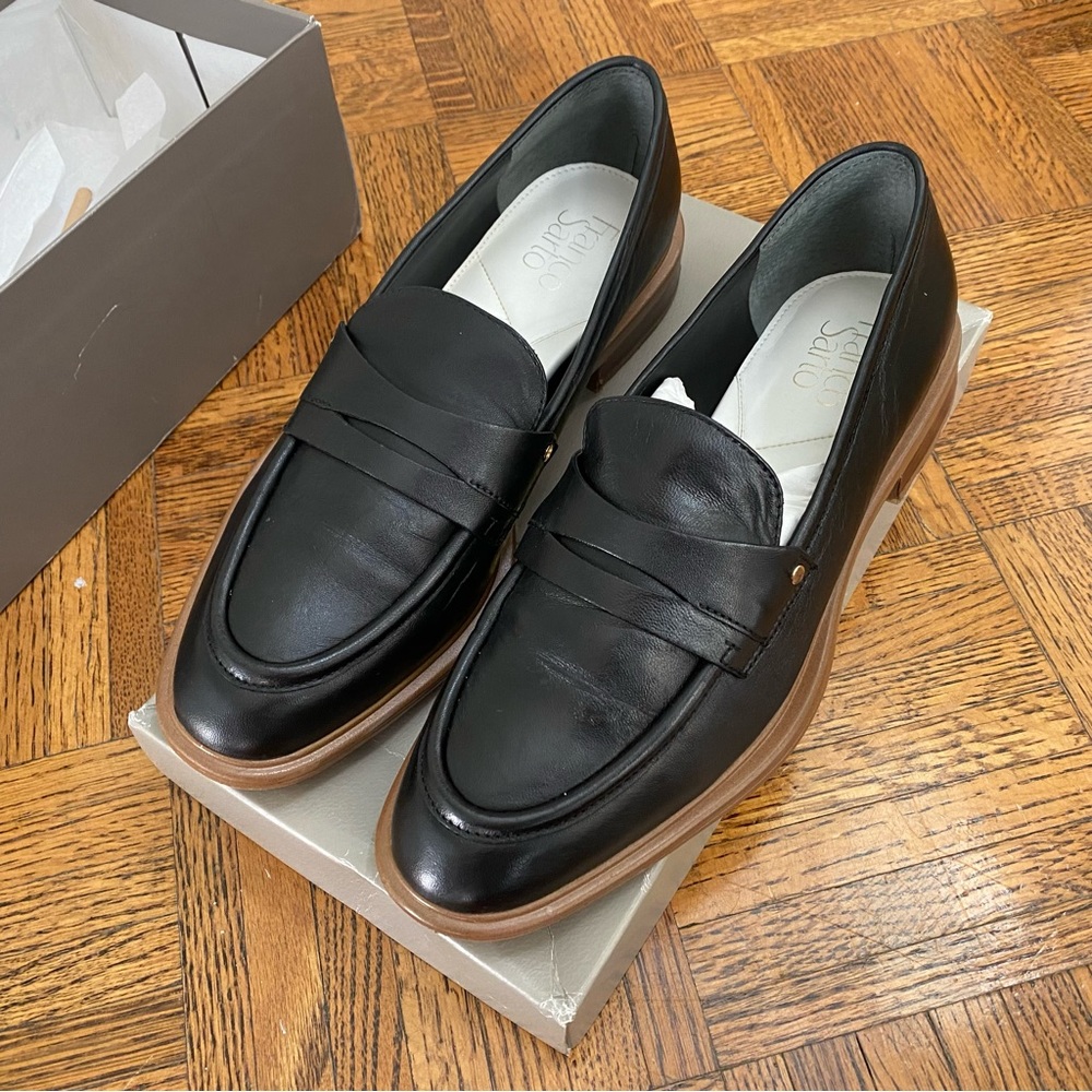 Franco Sarto Edith 2 Penny Loafer - Black - Picture 4 of 16
